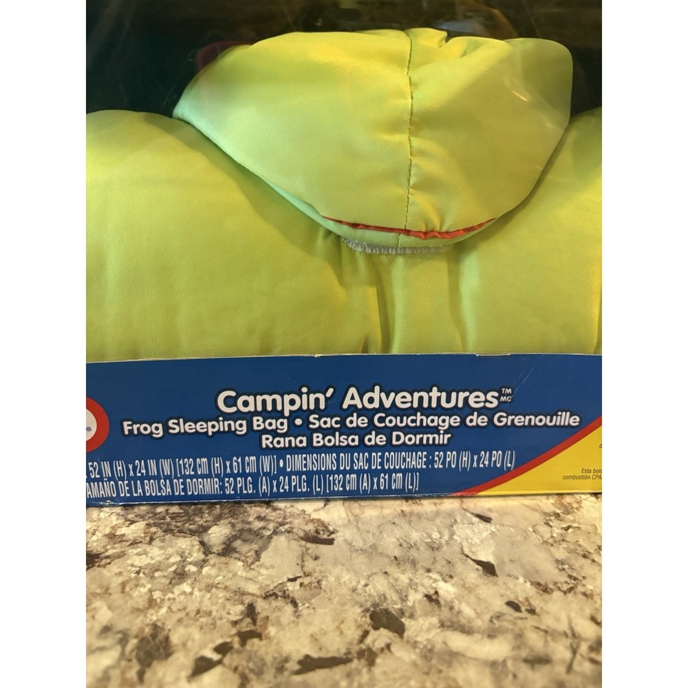 Little Tikes Campin Adventures Slumberin Critters Frog Sleeping Bag Costume New - Picture 4 of 12